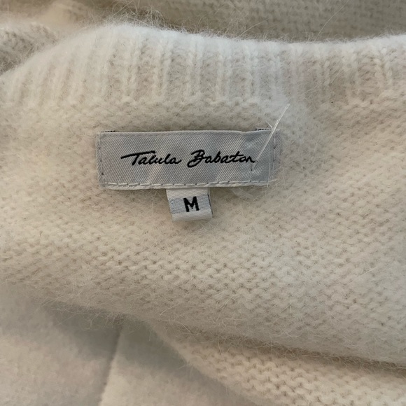 Angora Cream Poncho - Picture 6 of 9